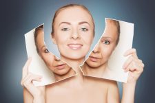 Beauty,Portrait,Of,Woman,Breaking,Her,Old,Face,Photo